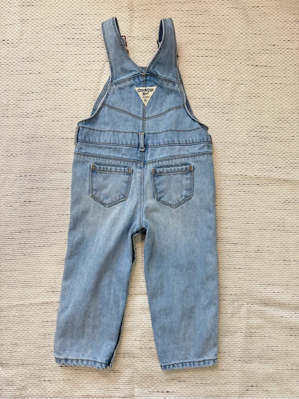 Oshkosh Denim Overalls Girl’s 18M Light Wash Americana Casual Barn Farm